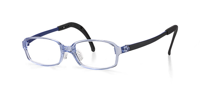 Tween Glasses(TJAC3) | Square Blue Pre-teen Glasses | TOMATO GLASSES