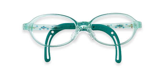 TKAC4 | Round Green Kids Glasses